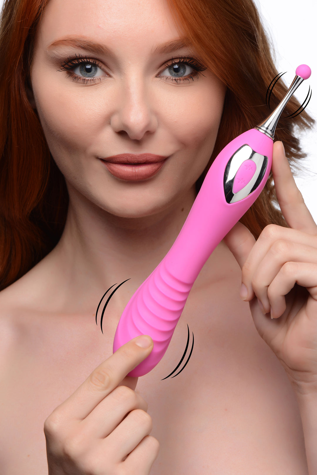 Power Zinger Dual-Ended Silicone Vibrator - AG459 - UPC-848518037626