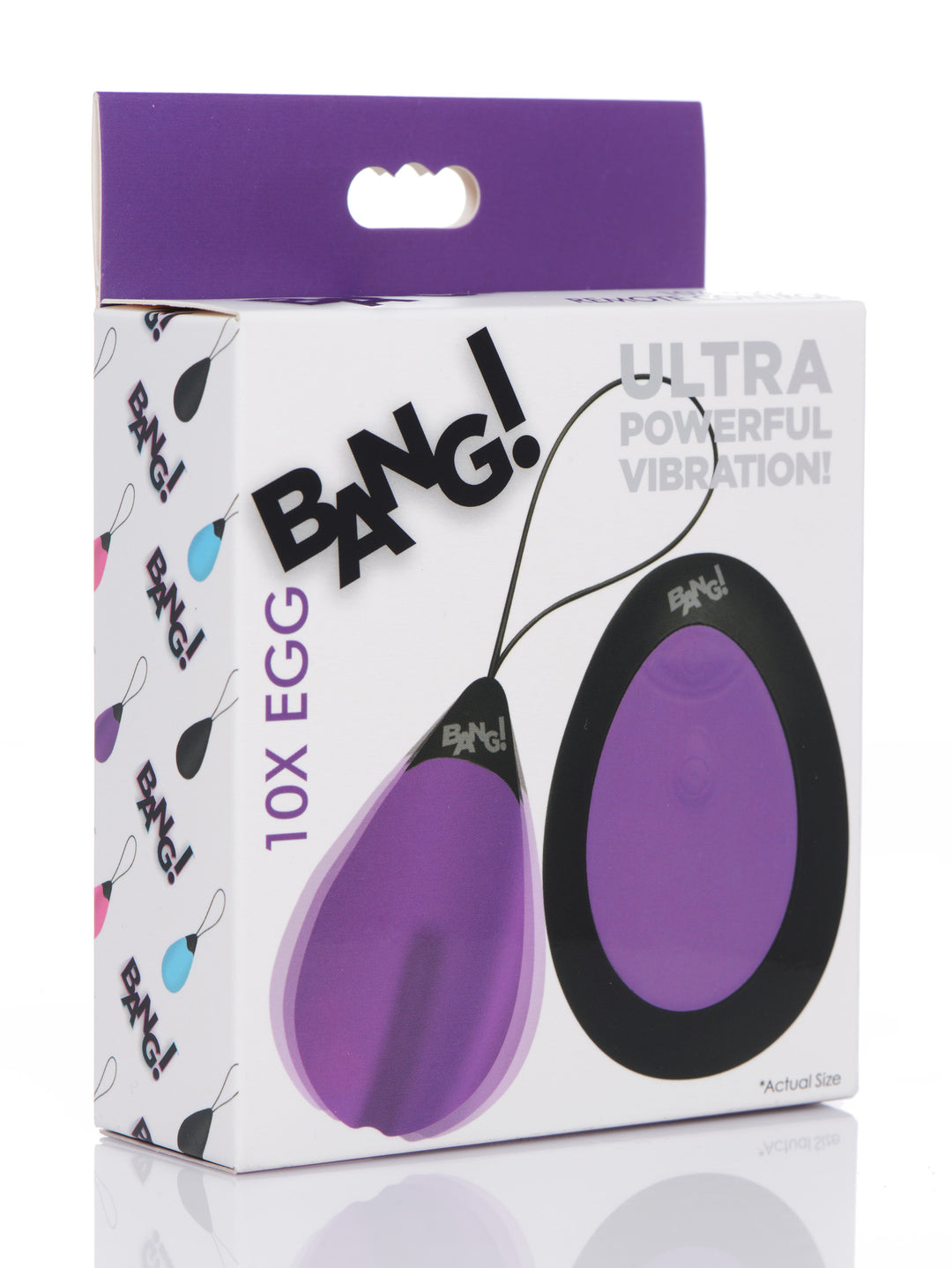 10X Silicone Vibrating Egg - Purple