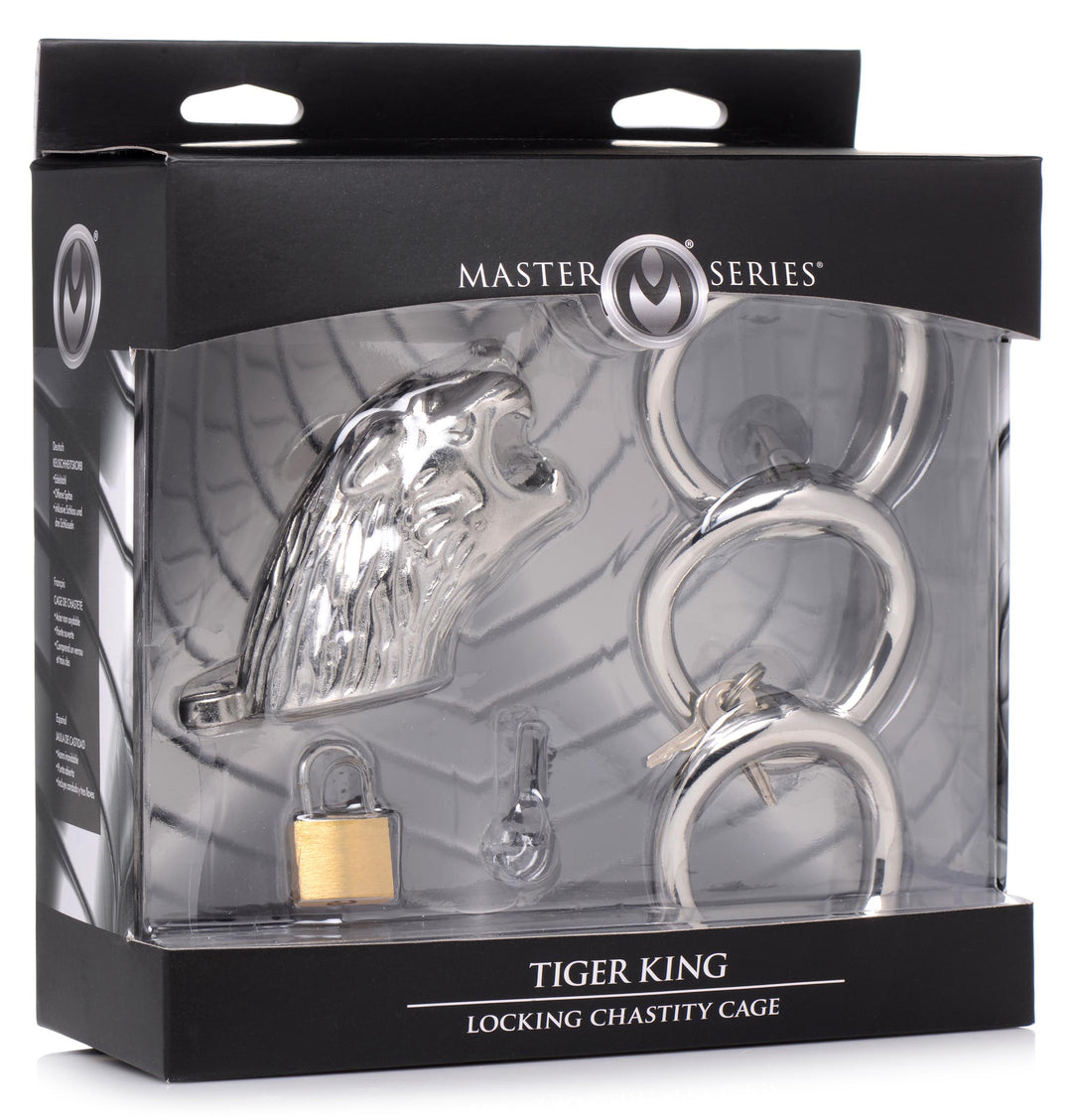 Tiger King Locking Chastity Cage