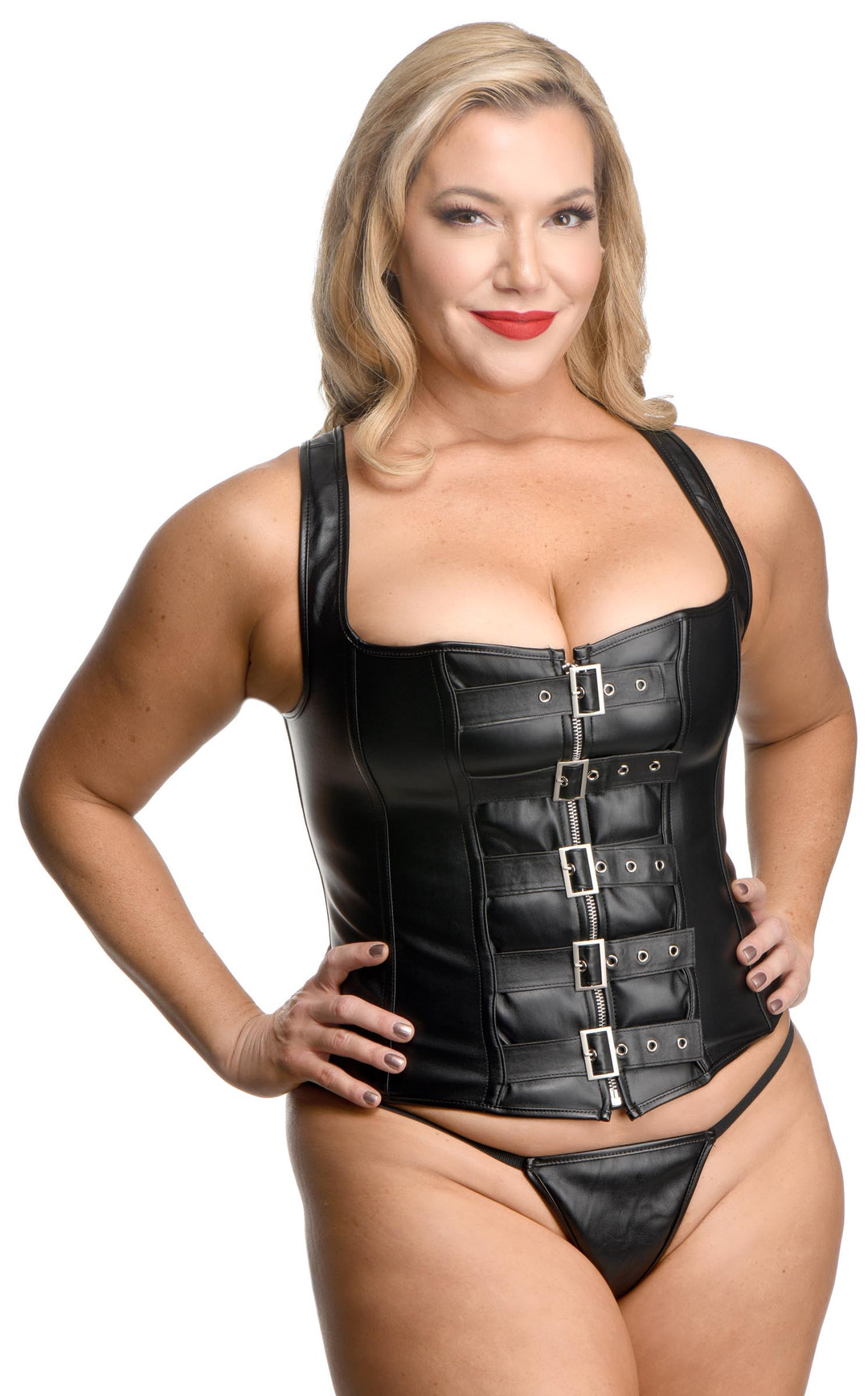 Lace-up Corset and Thong - XLarge - AG621-XL - UPC-848518042118
