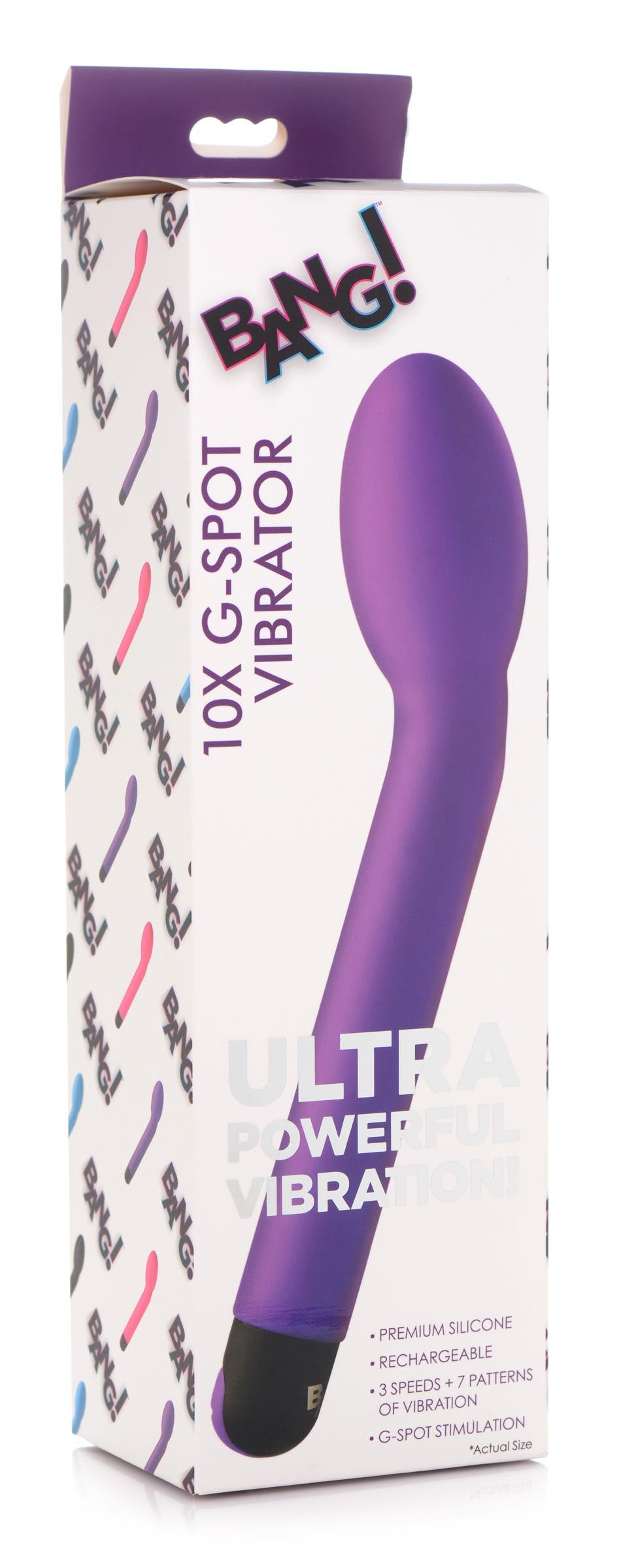 10X Silicone G-Spot Vibrator - Purple