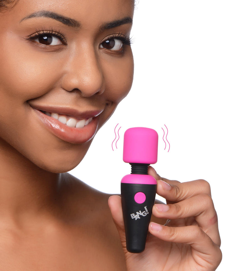 10X Ultra Powerful Silicone Mini Wand - Pink - AG786-Pink - UPC-848518045003