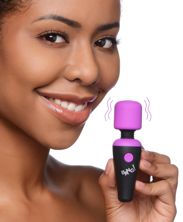 10X Ultra Powerful Silicone Mini Wand - Purple - AG786-Purple - UPC-848518045010