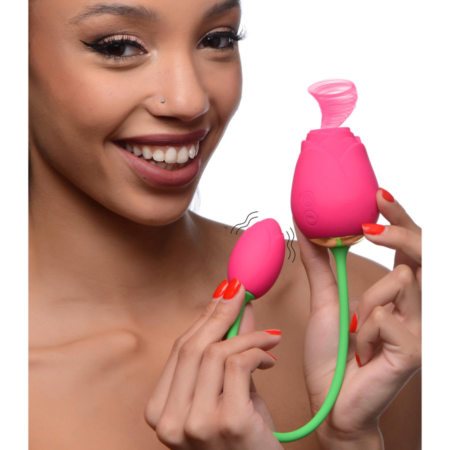 Bloomgasm Rose Duet Sucking Rose and Vibrating Rosette - AG791 - UPC-848518045089