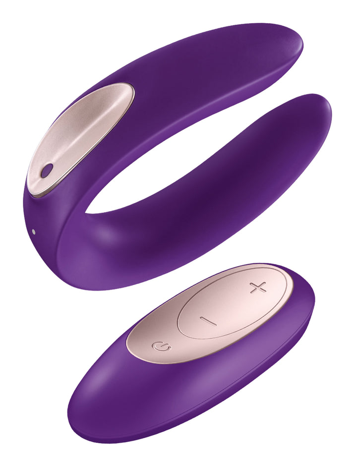 Satisfyer Double Plus Remote Partner Vibrator - AG823 - UPC-4049369015481