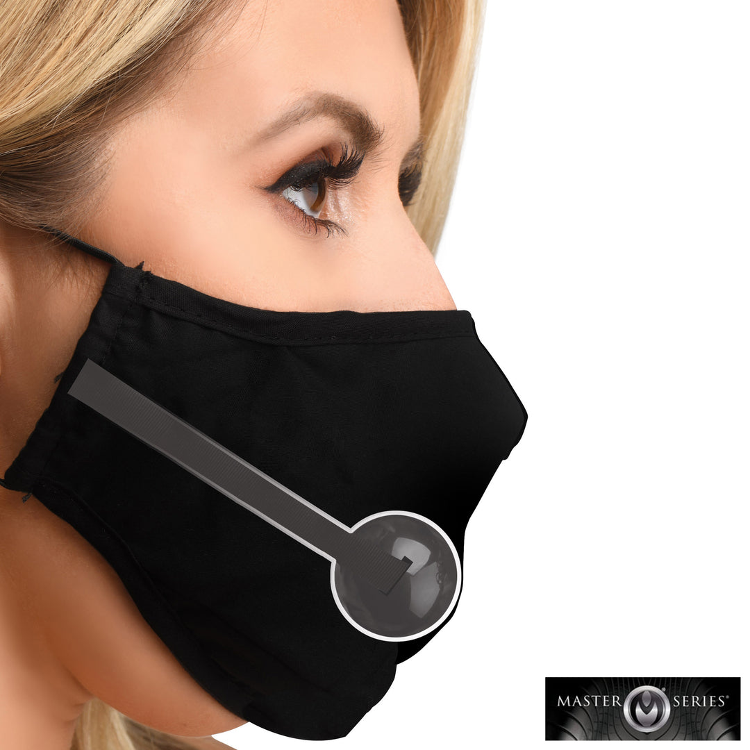 Under Cover Ball Gag Face Mask - AH078 - UPC-848518049261