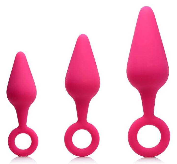 Rump Ringers 3 Piece Silicone Anal Plug Set - Pink - CN-04-0722-50 - UPC-653078941746