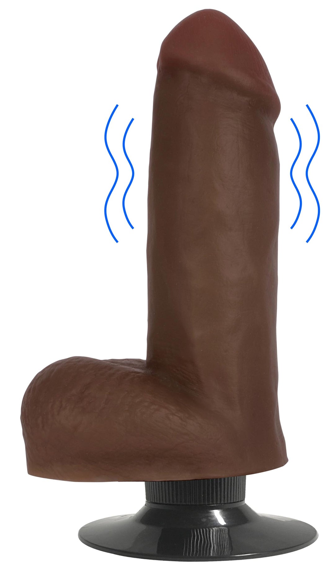 Jock Dark Vibrating Dildo with Balls - 6 Inch - CN-09-0452-11 - UPC-653078940428