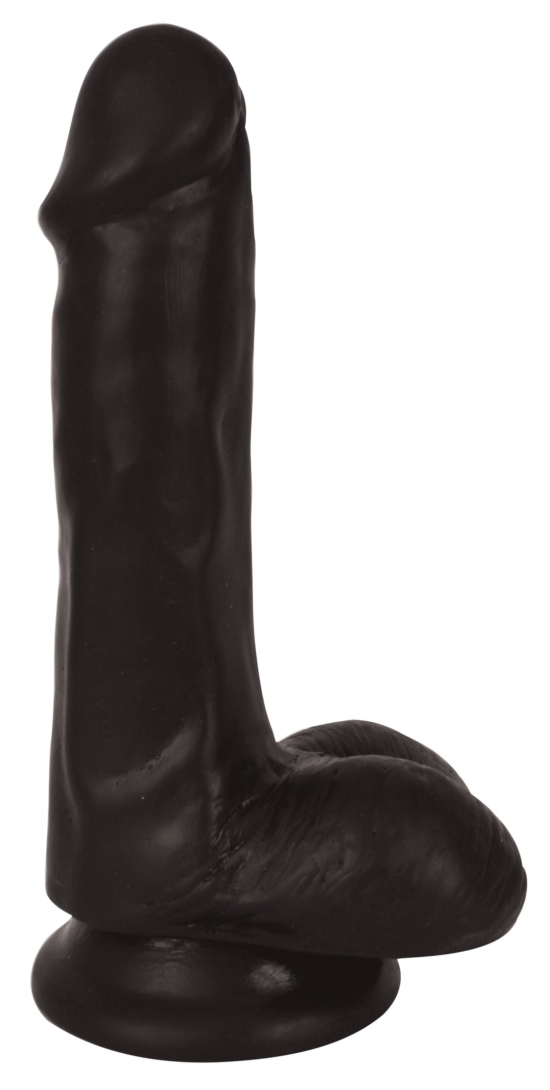 6 Inch Slim Dildo with Balls - Black - CN-12-0512-20 - UPC-643380985323