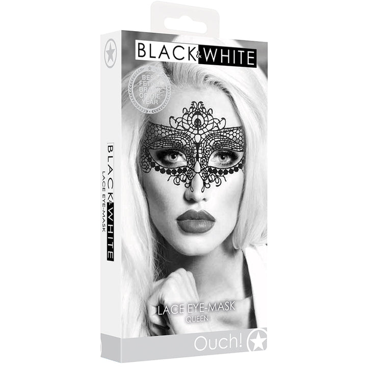Black & White Queen Lace Eye Mask