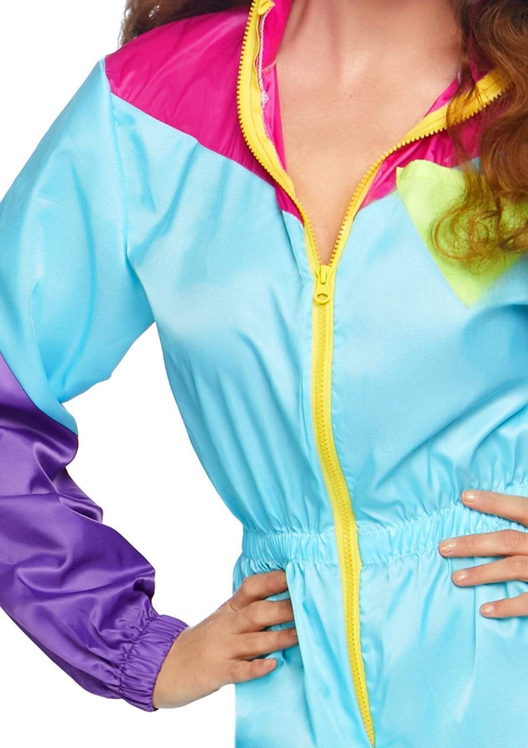 Awesome 80's Zip Up Track Suit with Matching Headband