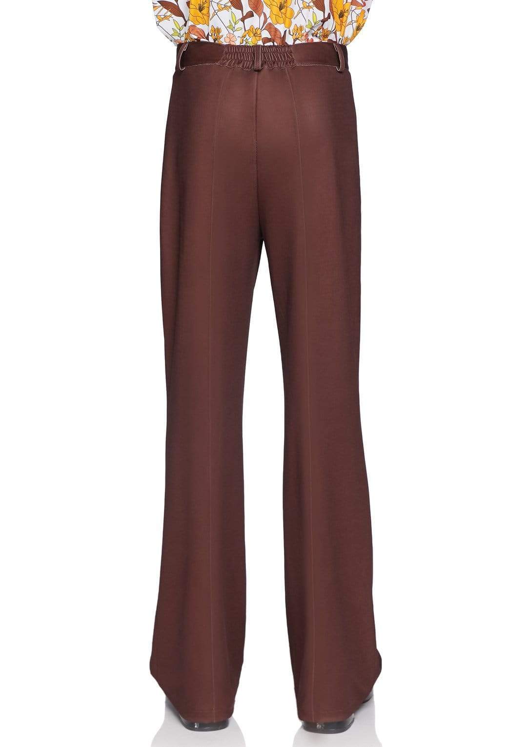 70's Brown Disco Bell Bottom Pants