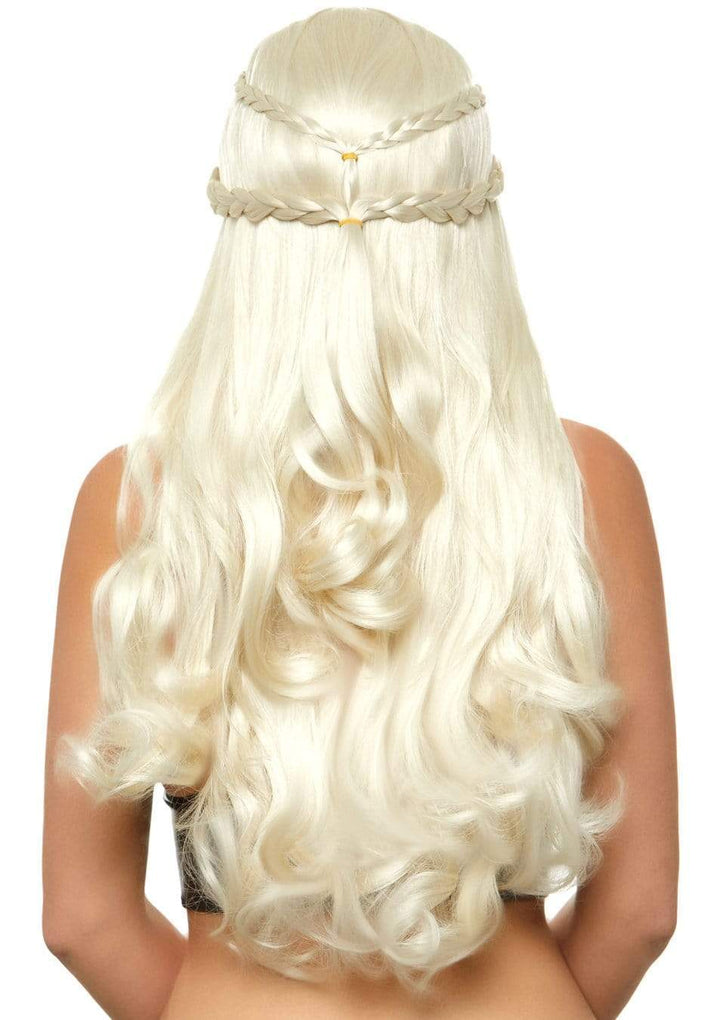32" Long Wavy Wig with Double Braids