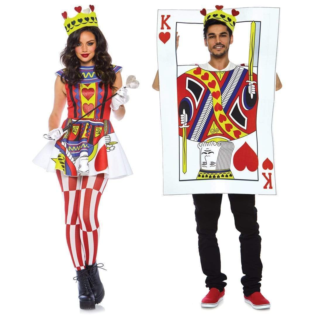 Sexy Card Queen Glitter Heart Skater Skirt and Matching Crown