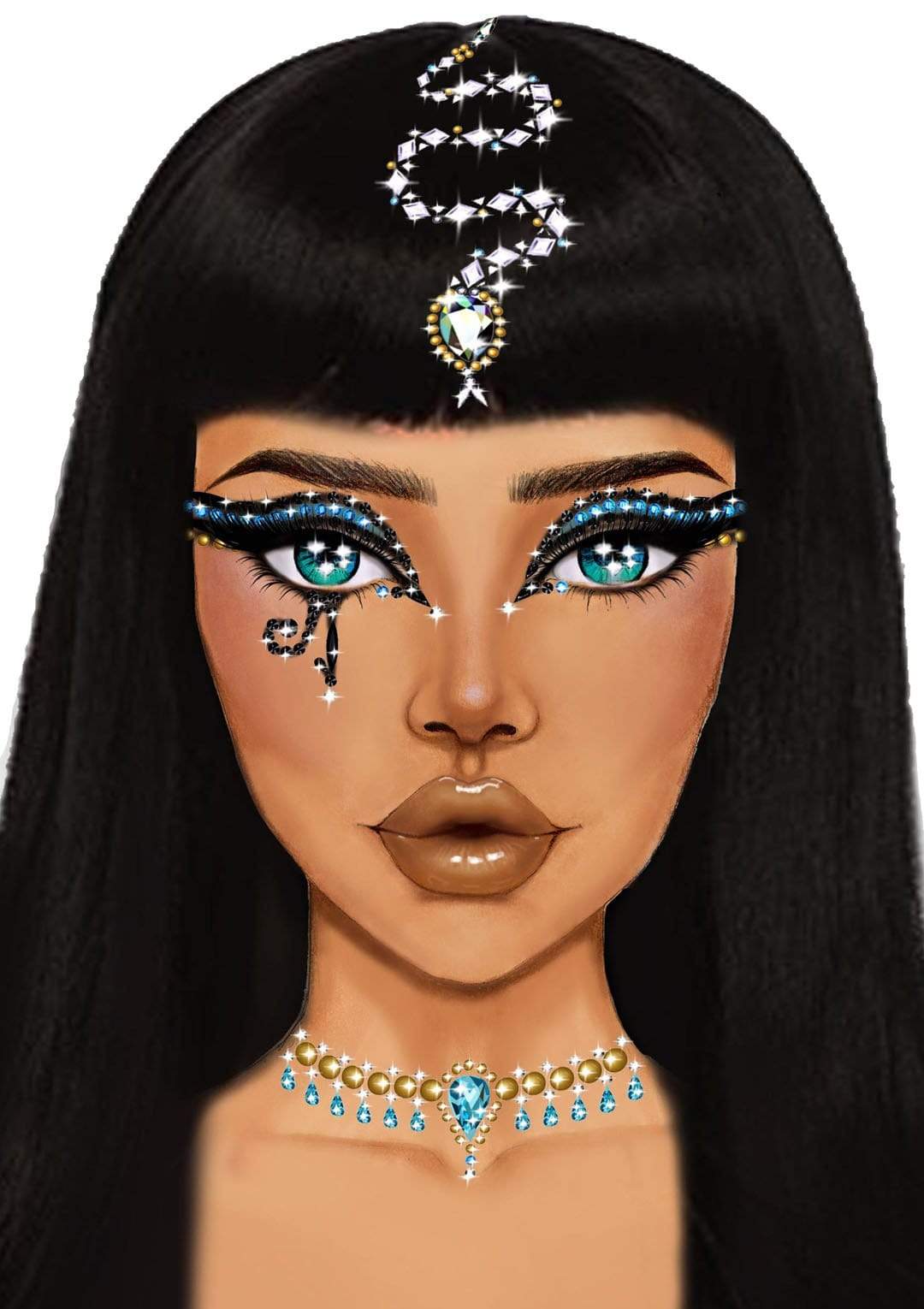 Cleopatra Face Jewels
