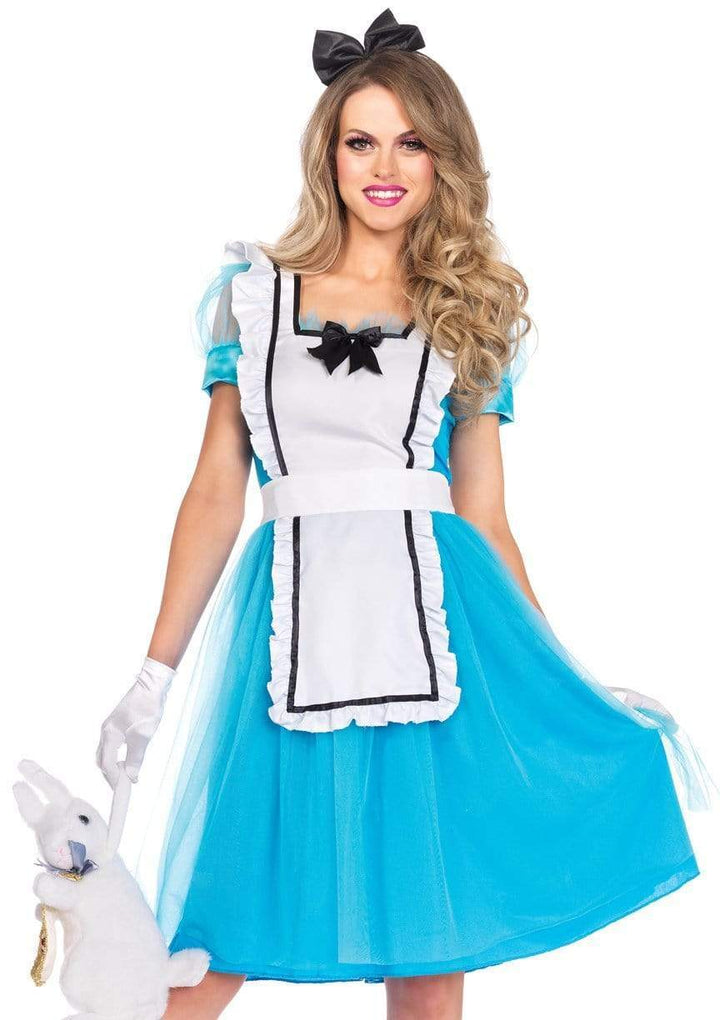 Classic Alice Organza Apron Dress and Bow Headband