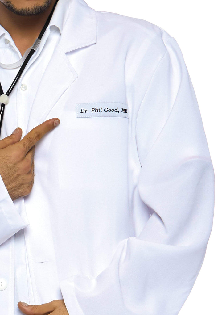 Dr. Phil Good Button Front Coat and Stethoscope