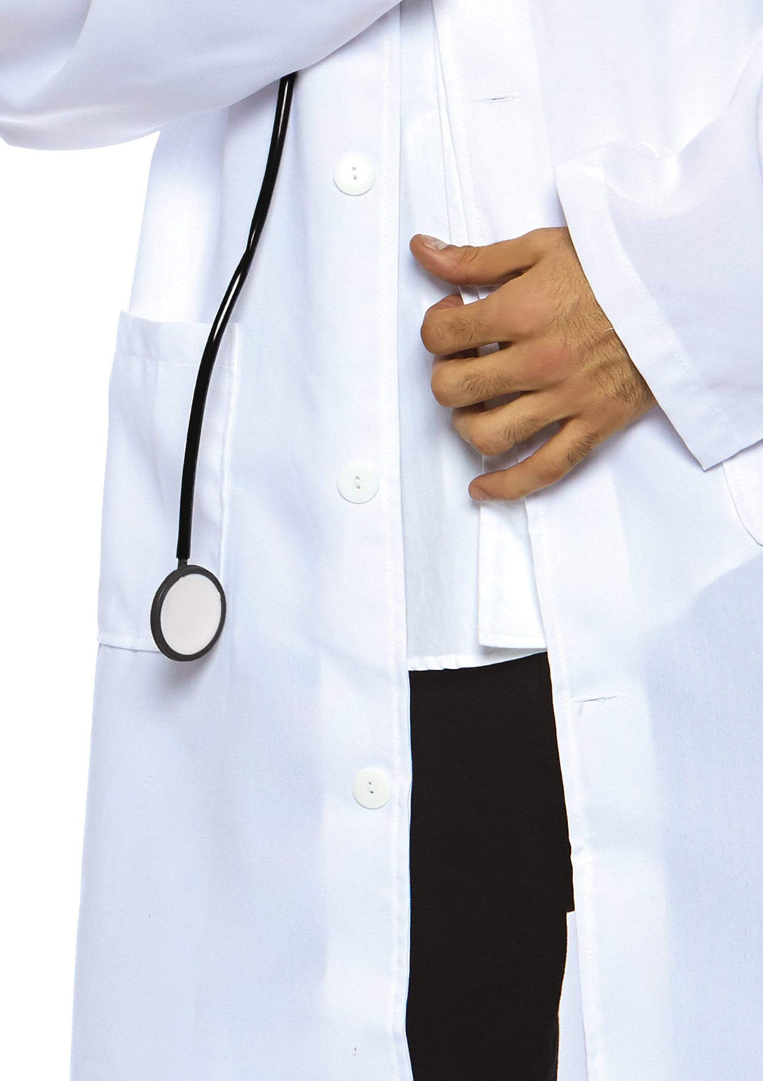 Dr. Phil Good Button Front Coat and Stethoscope