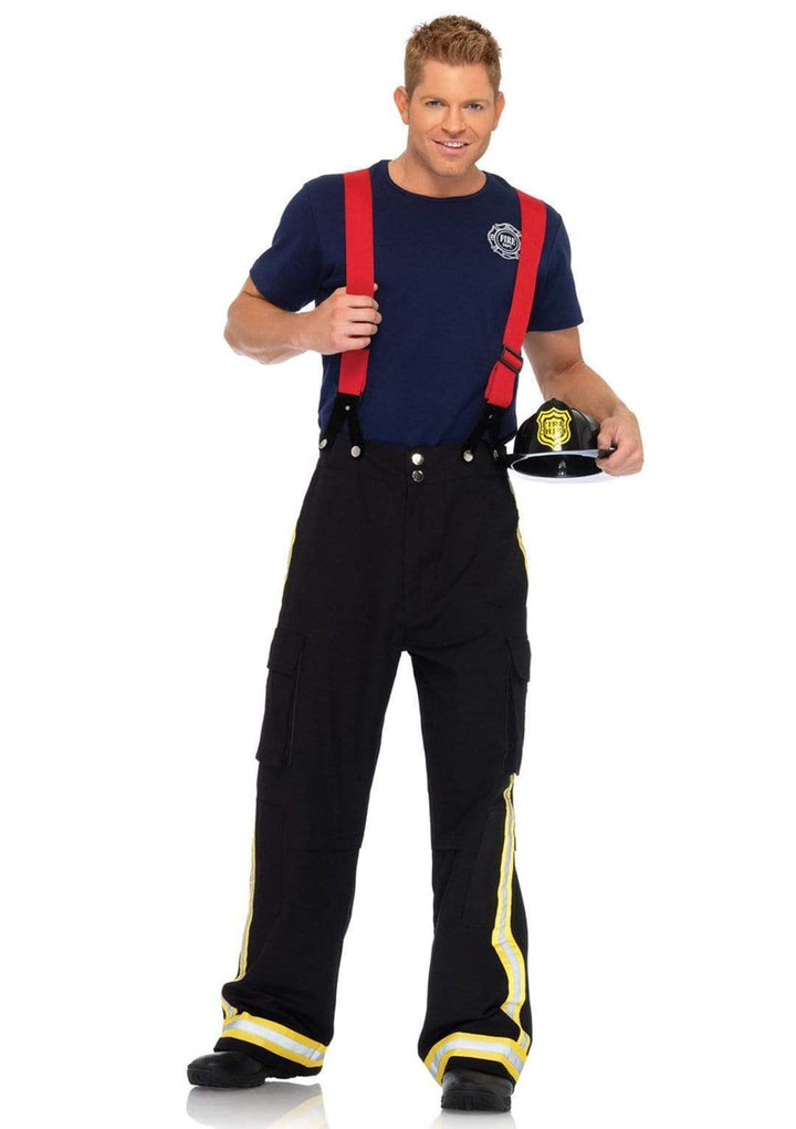 Fire Captain Costume with Suspenders