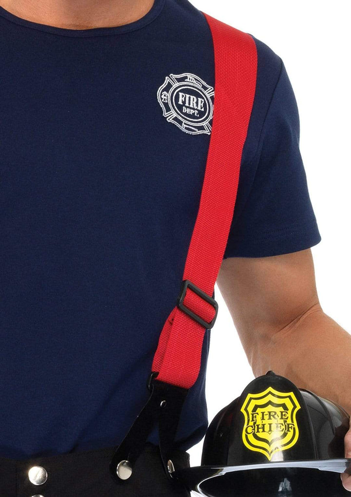 Fire Captain with Suspenders Men's Costume