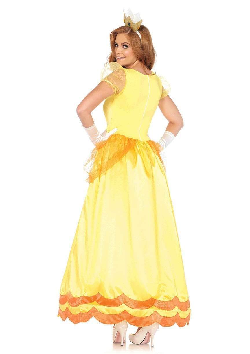 Beauty Princess Satin Ball Gown with Tulle Waist Accents and Crown