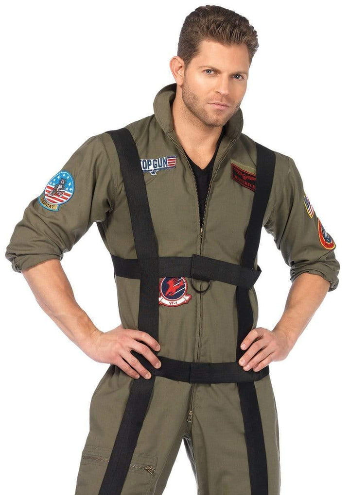 Top Gun Paratrooper Flight Suit with Maverick and Goose Name Badges