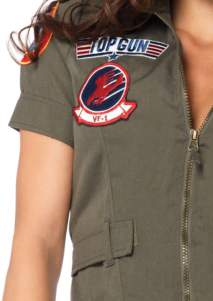 Top Gun Flight Dress with Maverick and Goose Name Badges