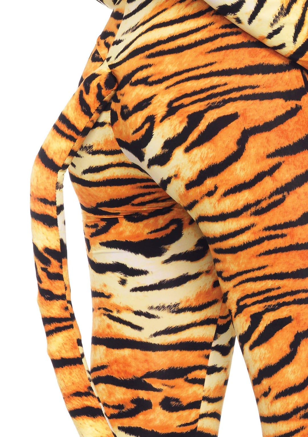 Wild Tigress Catsuit with Wired Tail and Ear Headband