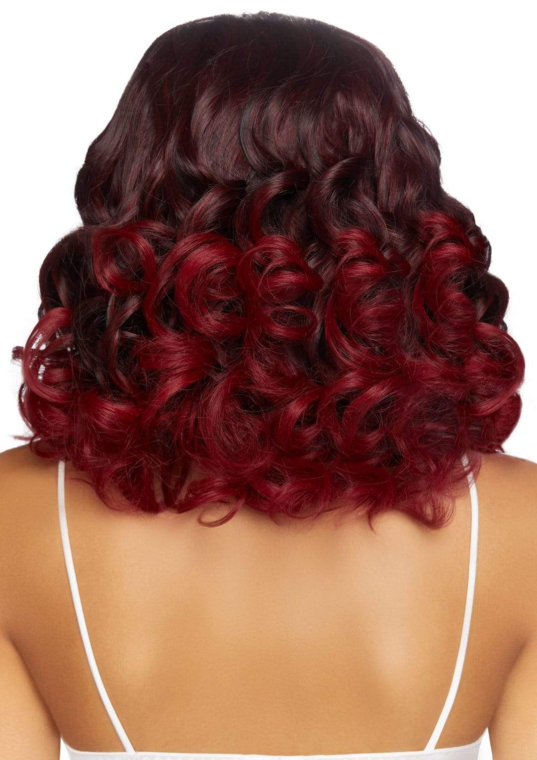 18" Curly Ombre Shoulder Length Wig