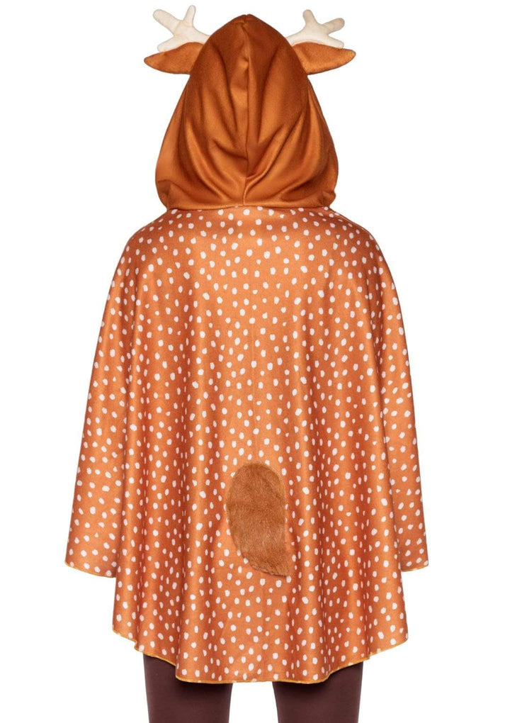 Fawn Poncho with Ear Hood and Fur Tail