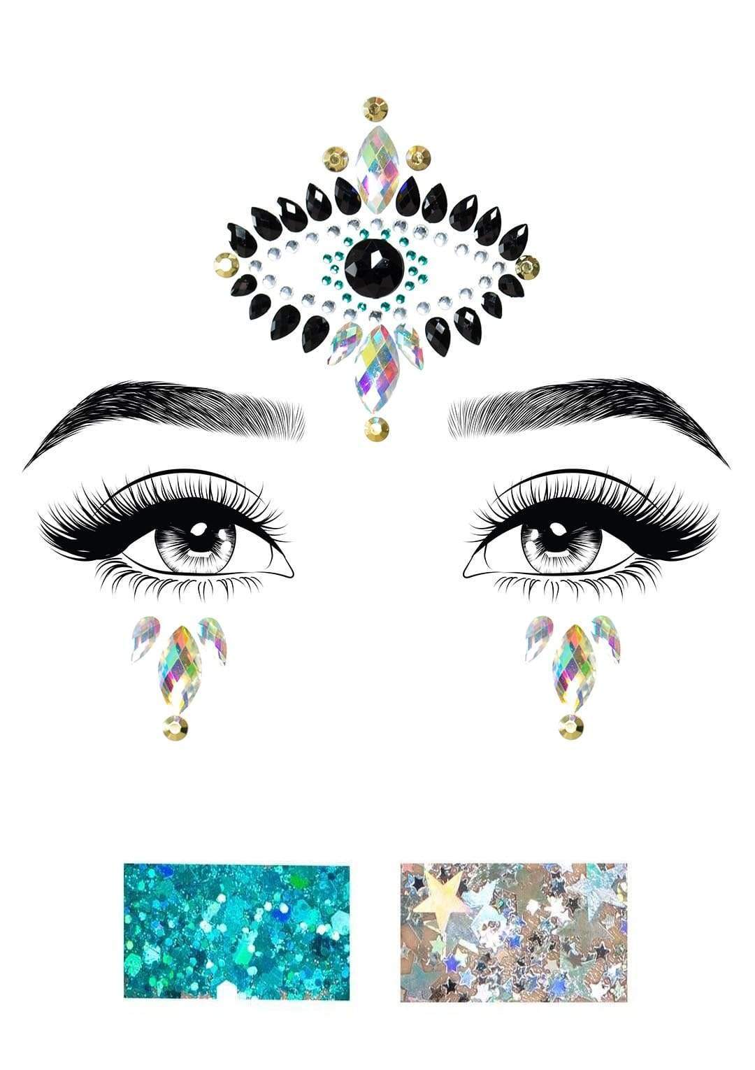 Divinity Face Jewels with Body Glitter