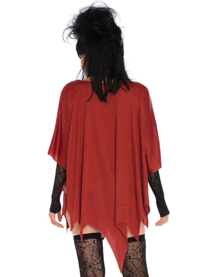 Gothic Glitter Spider Web Poncho