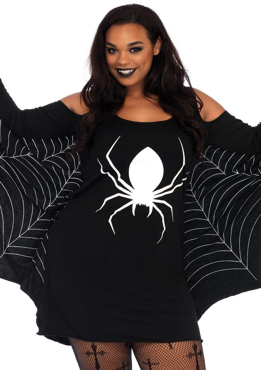 Cozy Spiderweb Dress with Spider Web Wing Sleeves