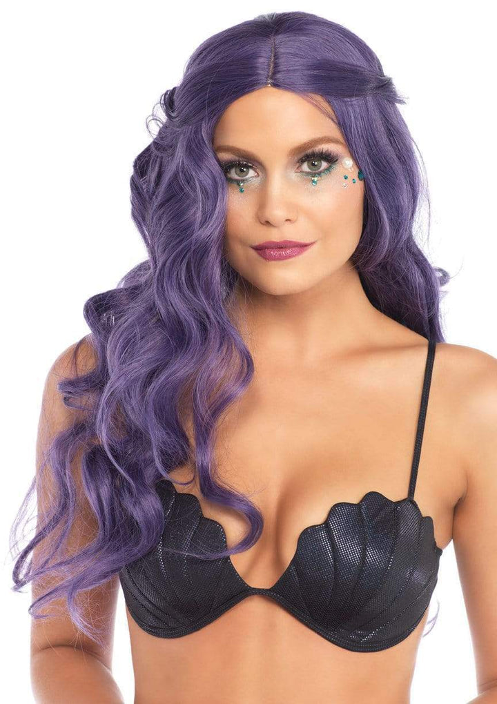 29" Purple Mermaid Wavy Long Wig