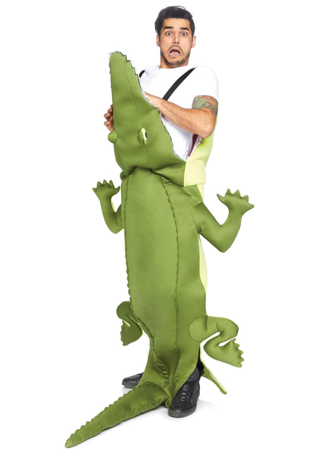 Man Eating Alligator Step-in Foam with Adjustable Straps Men's Costume