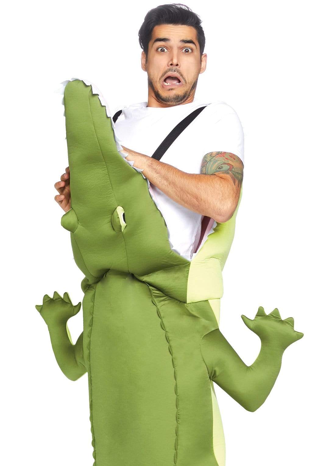 Man Eating Alligator Step-in Foam with Adjustable Straps Men's Costume