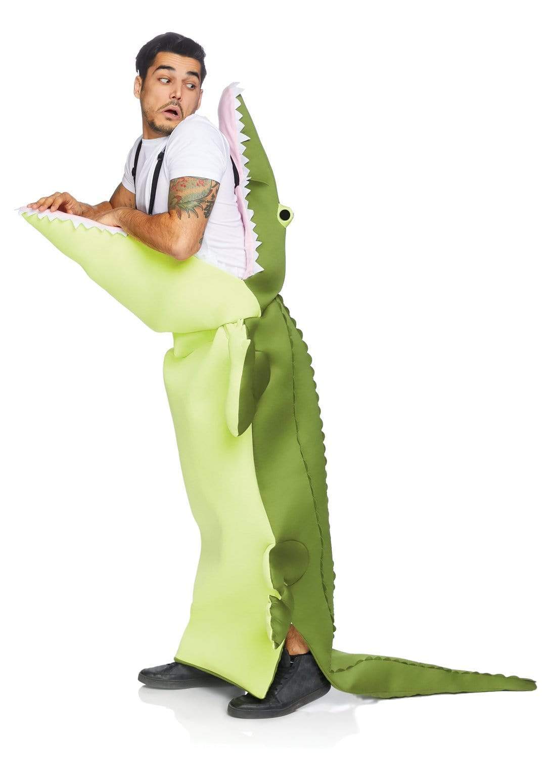 Man Eating Alligator Step-in Foam with Adjustable Straps Men's Costume