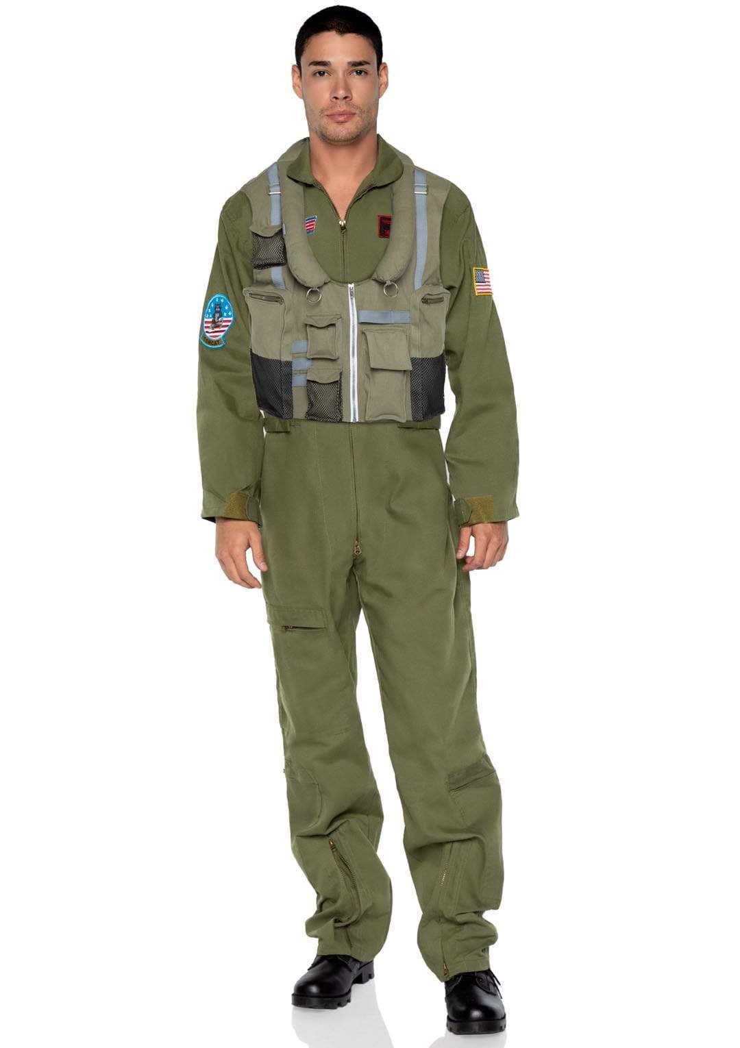 Top Gun Maverick Flight Vest with Back Logo Men's Costume