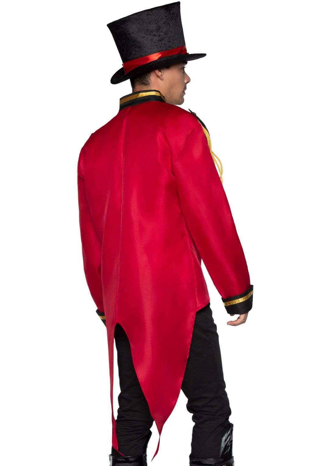 Showman Military Jacket with Coattails and Silk Rope Accents