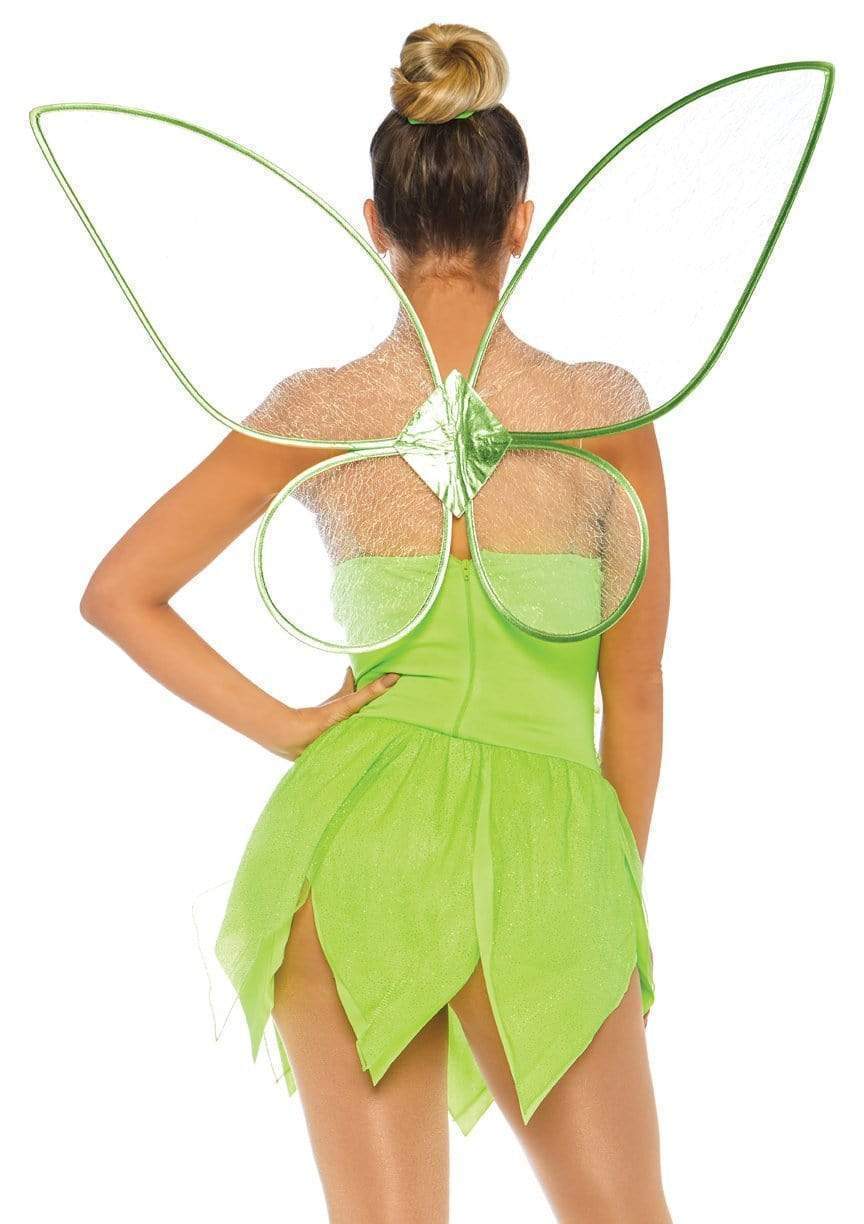 Pixie Shimmer Bodysuit with Glitter Petal Skirt and Fairy Wings