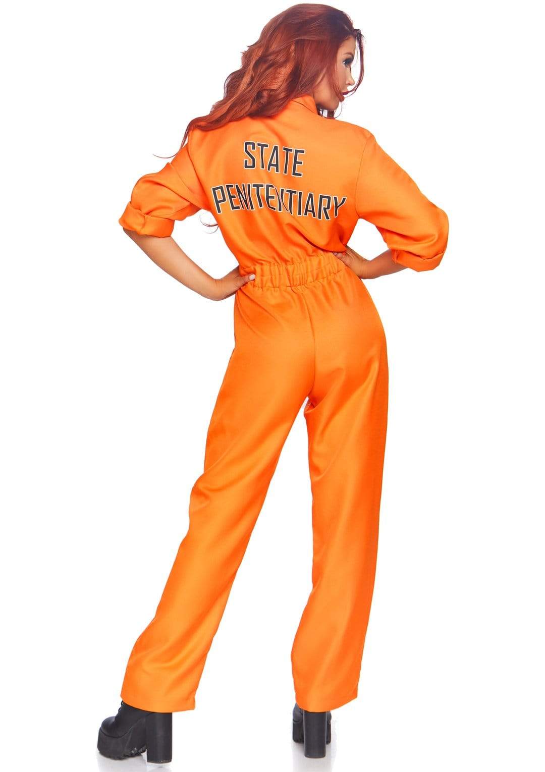 Orange Prison Jumpsuit with State Penitentiary on Back