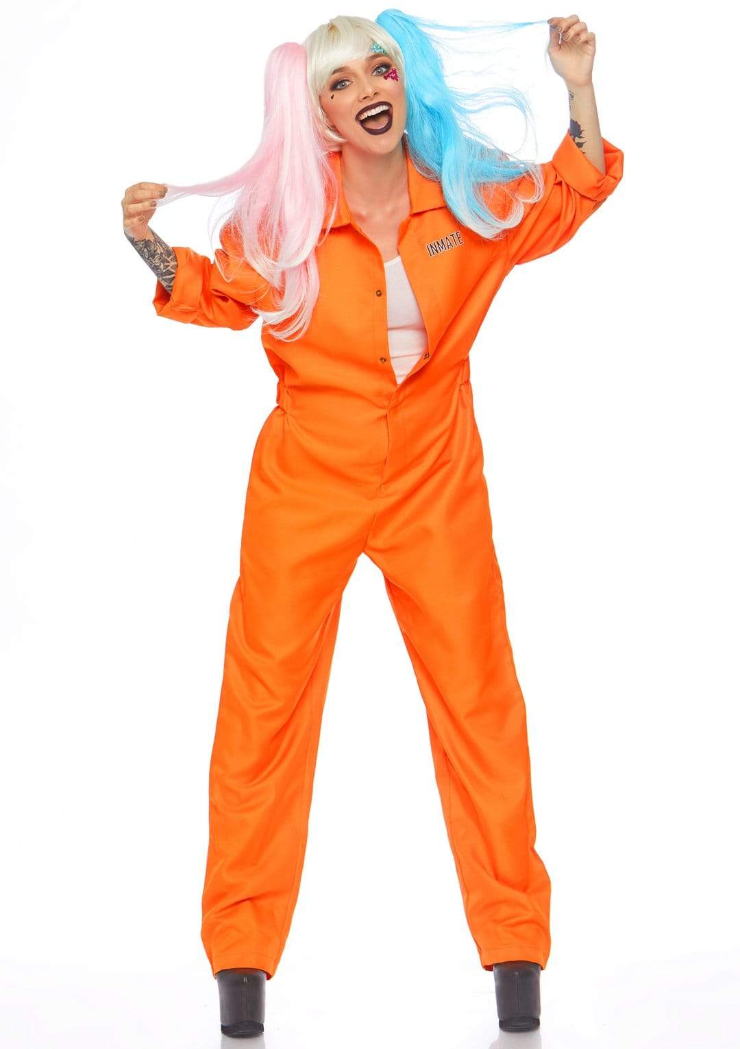 Orange Prison Jumpsuit with State Penitentiary on Back