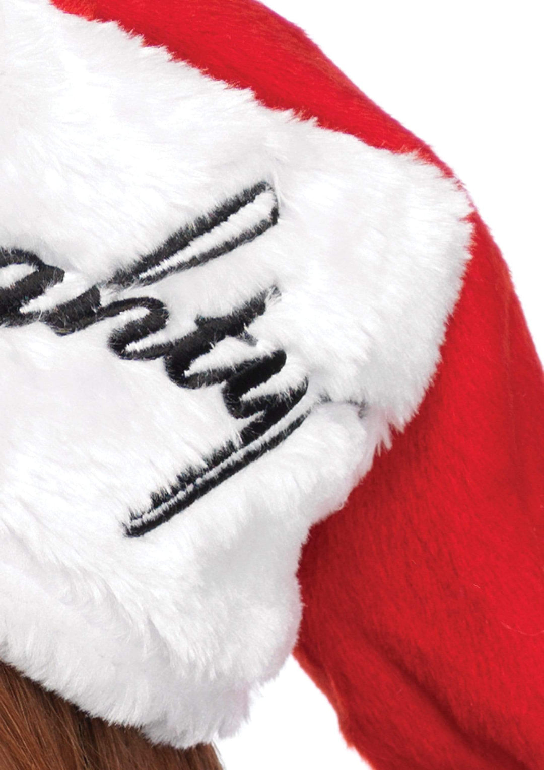 Naughty or Nice Reversible Plush Santa Hat