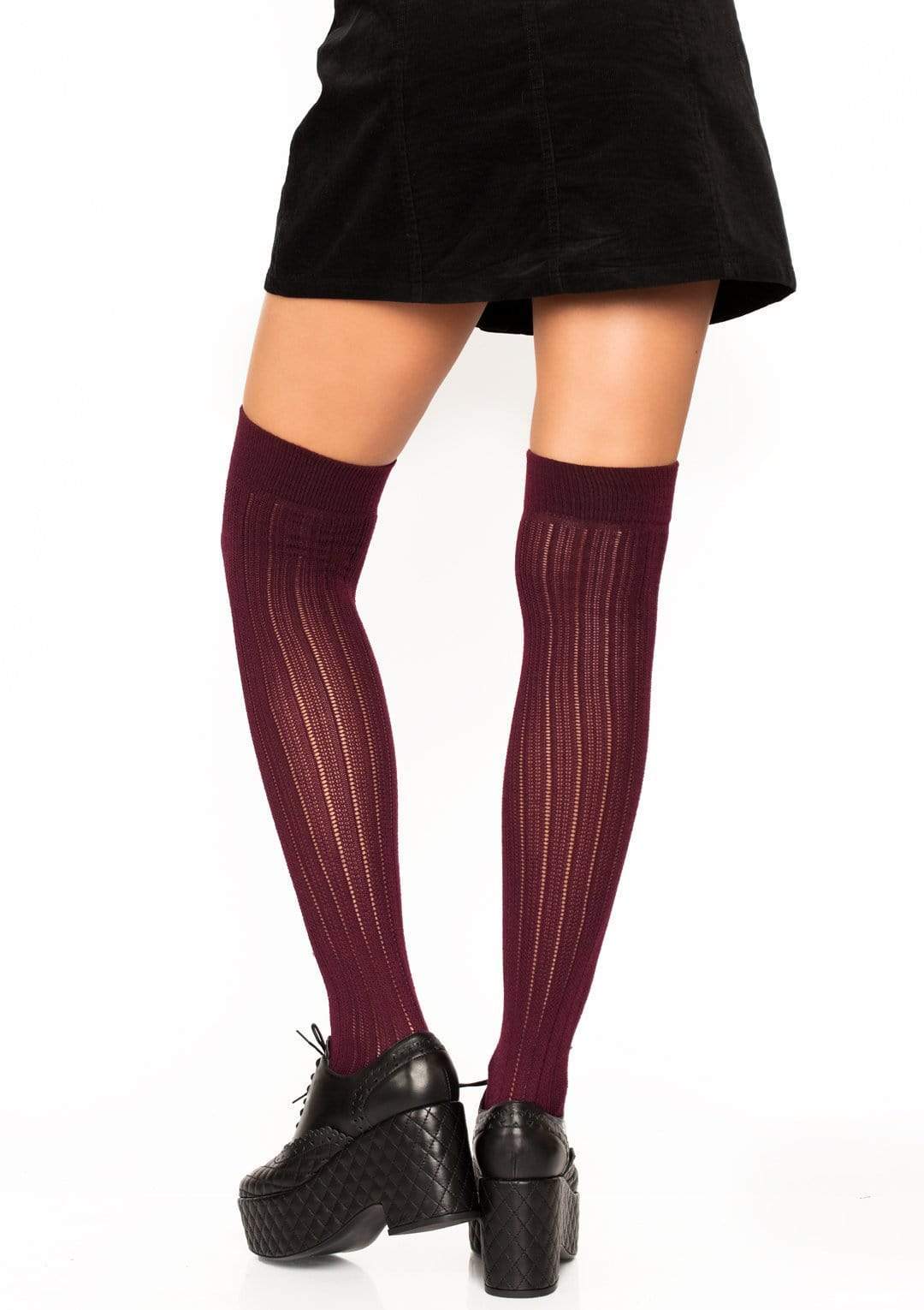 Rib Knit Over the Knee Socks