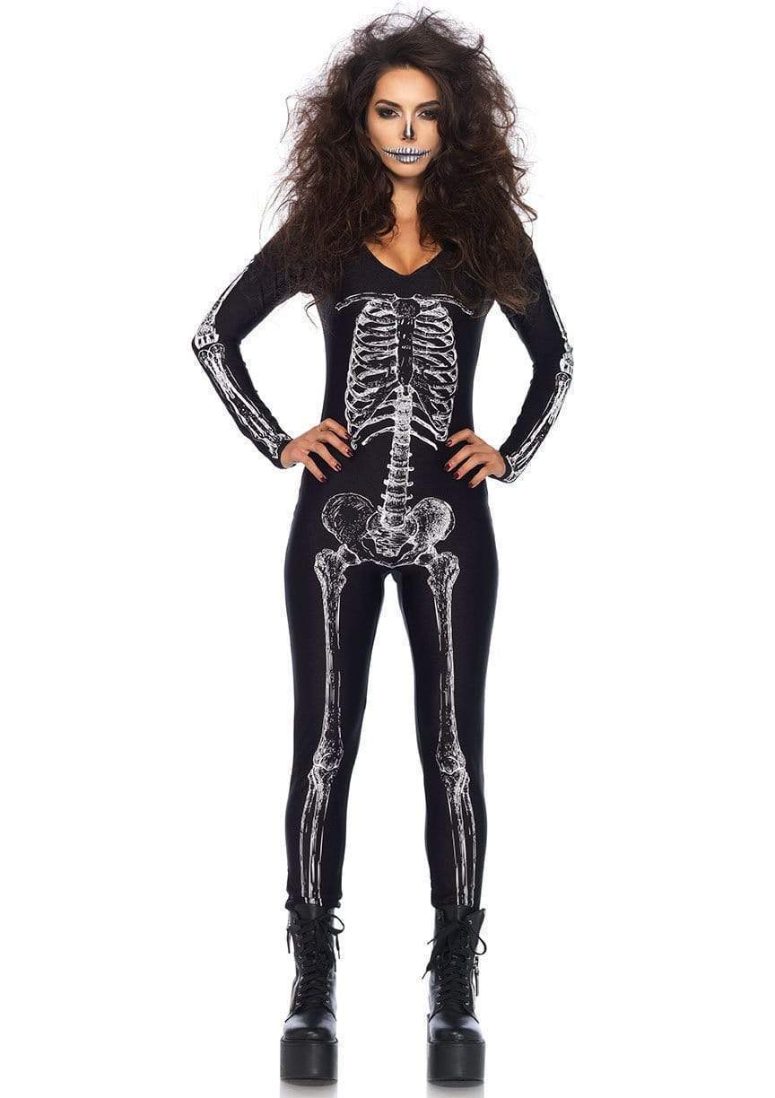 X-Ray Skeleton V-Neck Catsuit