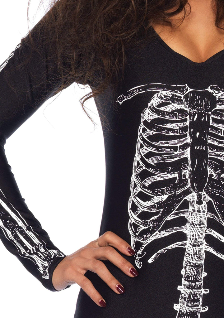 X-Ray Skeleton V-Neck Catsuit
