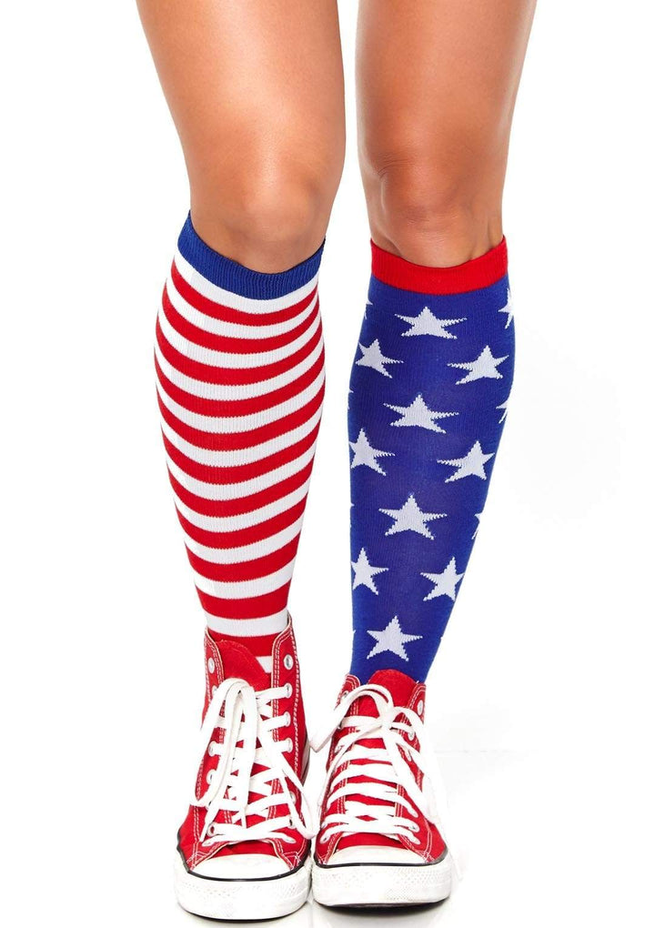 Stars and Stripes Knee High Socks