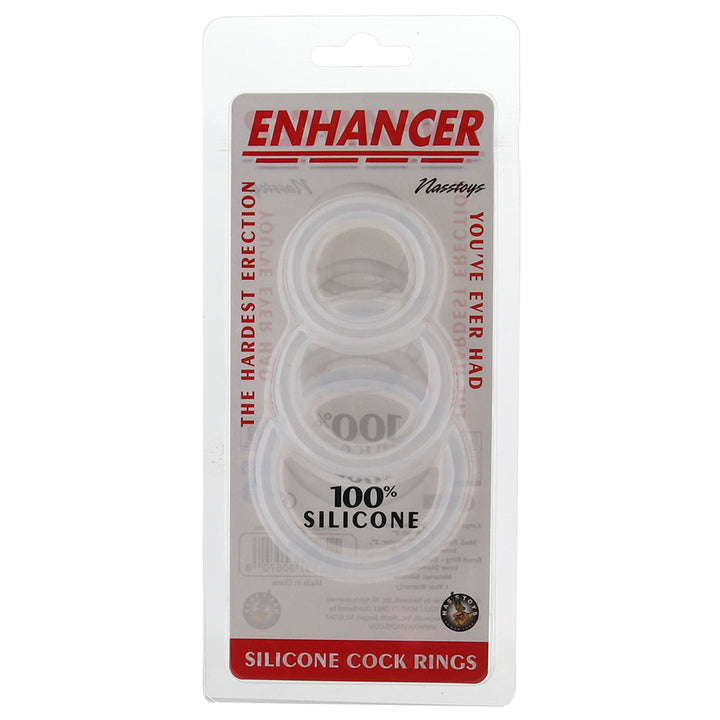 Enhancers Clear Cock Ring Set