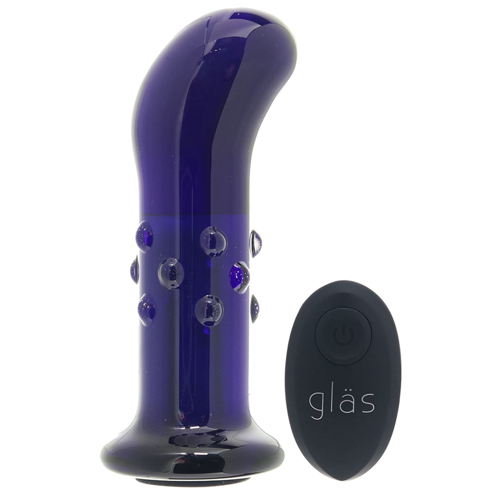 gläs 3.5 Inch Dotted Remote Vibrating Butt Plug