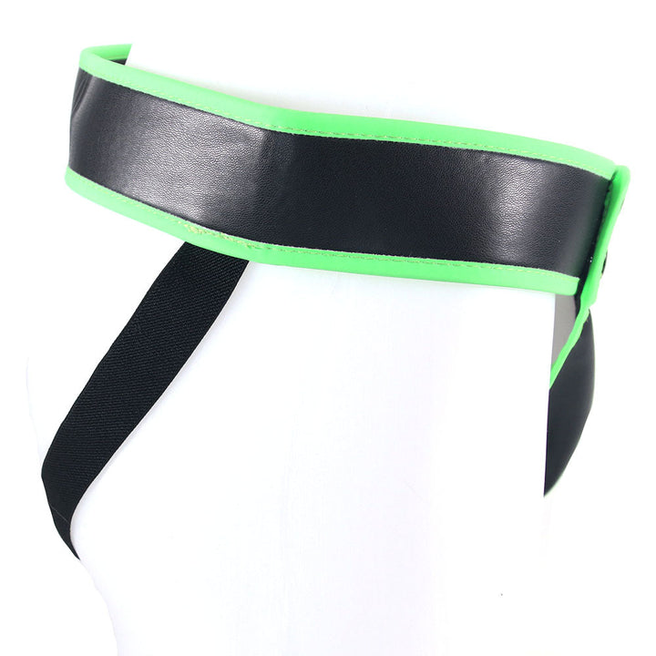 Ouch! Glow In The Dark Striped Pouch Jock Strap